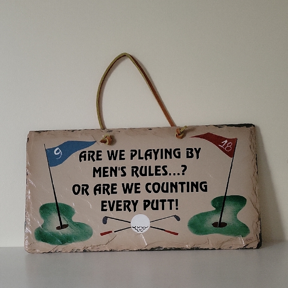 Slate Golf Sign
